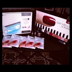 CND UV Nail kit with supplies